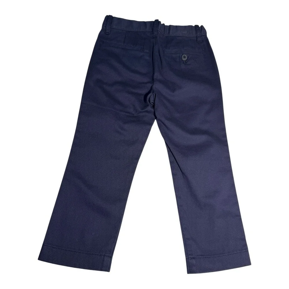 Crewcuts Boys Dark Navy Blue Slim-Fit‎ Stretch Chino Pants Size 3 NWT